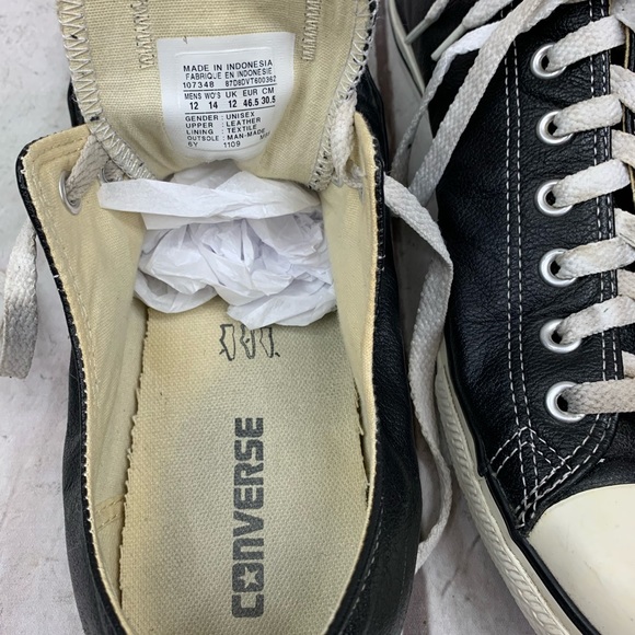 ❗️Sold❗️CONVERSE LEATHER low cut Men’s size 12 - Picture 6 of 7